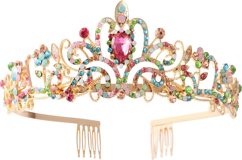 AXX Princess Crown for Women, Crystal Queen Tiaras for Girls Bridal Hair Accessories Gifts for Birthday Wedding Prom, Bridal Party, Pageant, Halloween Christmas Costume - Image 1